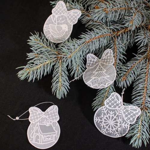 Набор подвесок «Зимние узоры» Набор подвесок «Зимние узоры»