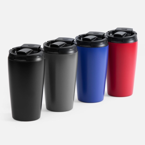 Термостакан с двумя поильниками Duetta, красный фото 4