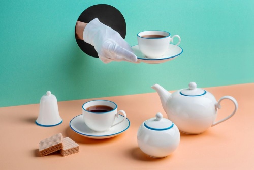 Чашка «С голубой каемочкой!» фото 4 Чашка «С голубой каемочкой!» фото 4