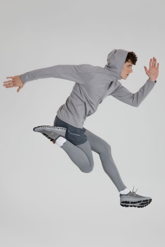 Куртка с капюшоном унисекс Begi, серая фото 6 Куртка с капюшоном унисекс Begi, серая фото 6