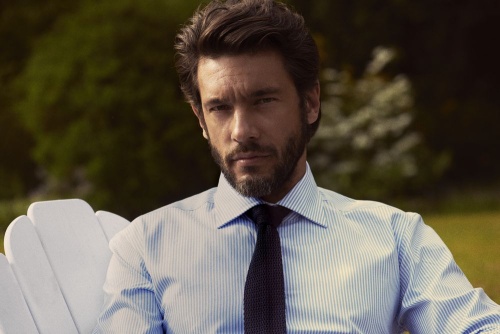 Рубашка мужская в полоску Reno, темно-синяя фото 3 Рубашка мужская в полоску Reno, темно-синяя фото 3