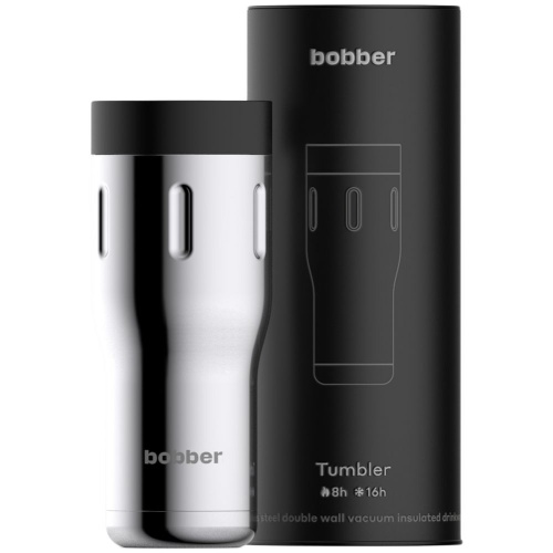 Термостакан Tumbler 470, вакуумный, стальной зеркальный фото 3