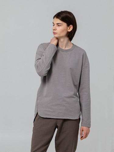 Футболка с длинным рукавом Kosmos 1.0, серая Футболка с длинным рукавом Kosmos 1.0, серая