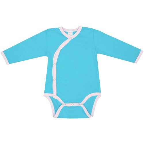 Боди детское Baby Prime, бирюзовое с розовым Боди детское Baby Prime, бирюзовое с розовым