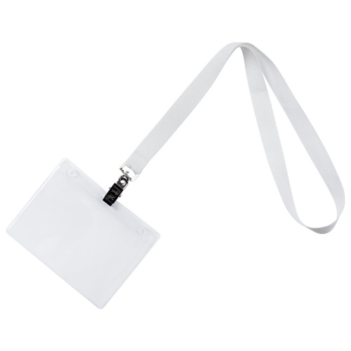 Лента для бейджа Neckband, белая фото 3 Лента для бейджа Neckband, белая фото 3