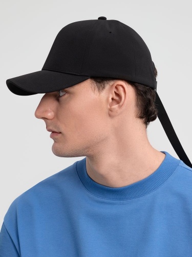 Бейсболка Kosmos, черная фото 3 Бейсболка Kosmos, черная фото 3