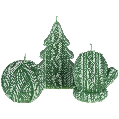 Свеча Kniteam, елка, зеленая фото 2 Свеча Kniteam, елка, зеленая фото 2