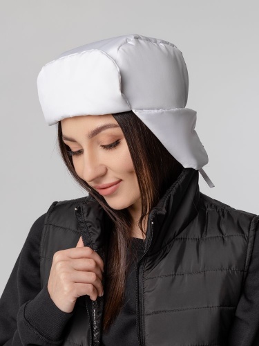 Шапка-ушанка Shelter, белая фото 15 Шапка-ушанка Shelter, белая фото 15