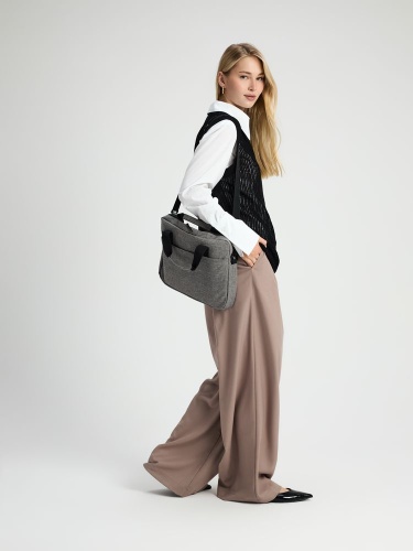 Сумка для ноутбука Delegate, серая фото 4 Сумка для ноутбука Delegate, серая фото 4