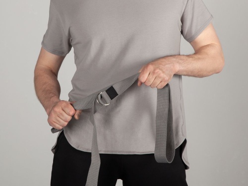 Ремень для йоги Loka, серый фото 8 Ремень для йоги Loka, серый фото 8