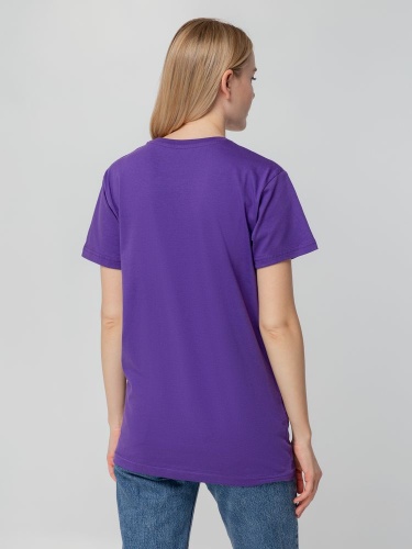 Футболка унисекс T-bolka 140, фиолетовая фото 7