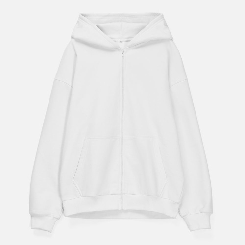 Толстовка унисекс оверсайз Sartoro, белая Толстовка унисекс оверсайз Sartoro, белая