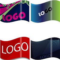 Флаг с печатью Drape на заказ, большой