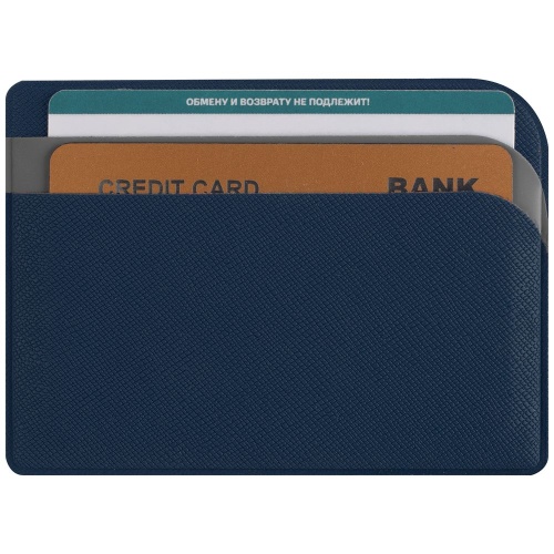 Чехол для карточек Dual, синий фото 5 Чехол для карточек Dual, синий фото 5
