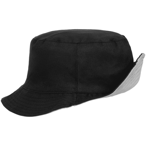 Панама Summer двусторонняя, черная с серым Панама Summer двусторонняя, черная с серым