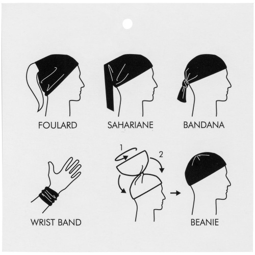 Многофункциональная бандана Bolt, ярко-бирюзовая фото 5 Многофункциональная бандана Bolt, ярко-бирюзовая фото 5