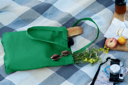 Холщовая сумка Strong 210, зеленая фото 3 Холщовая сумка Strong 210, зеленая фото 3