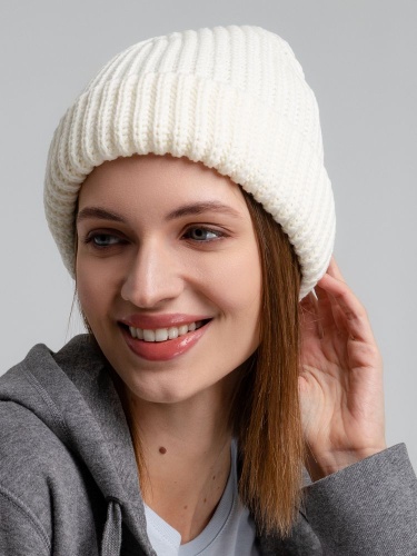 Шапка Nordkapp, молочно-белая фото 6 Шапка Nordkapp, молочно-белая фото 6