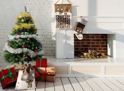 Носок для подарков Noel, с мышкой фото 7