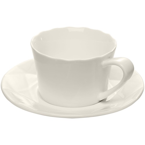 Чайная пара Diamante Bianco, белая фото 3 Чайная пара Diamante Bianco, белая фото 3