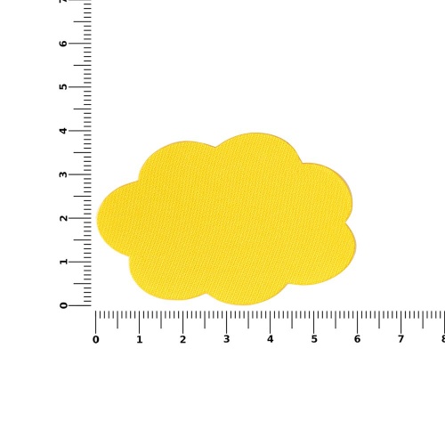 Наклейка тканевая Lunga Calum, L, желтая фото 2 Наклейка тканевая Lunga Calum, L, желтая фото 2