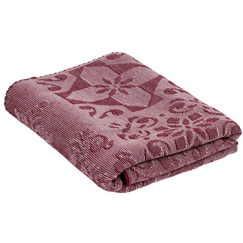 Плед Ornamental, бордовый фото 4