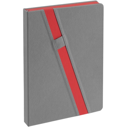 Ежедневник Rubikon, недатированный серо-красный Ежедневник Rubikon, недатированный серо-красный