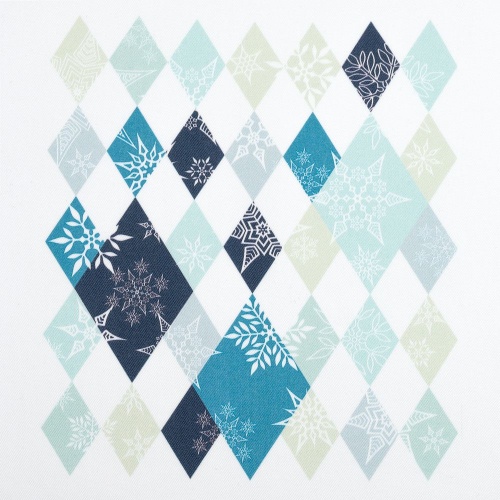 Холщовая сумка «Ромбо. Первый снег», белая фото 4