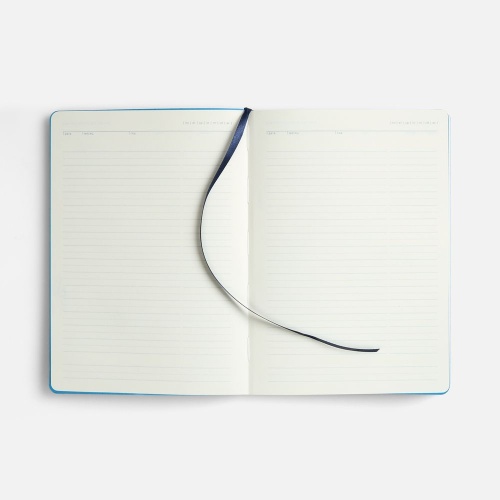Ежедневник Doppio, недатированный, синий с голубым фото 4