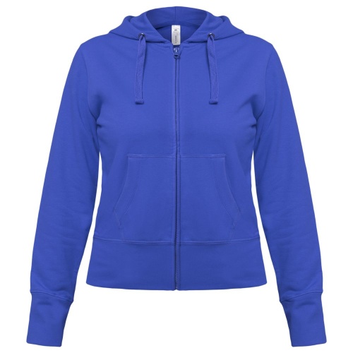Толстовка женская Hooded Full Zip ярко-синяя