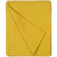 Плед Boho, горчичный