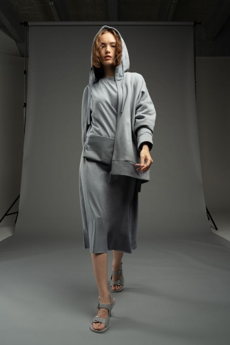 Платье D2, серое фото 2