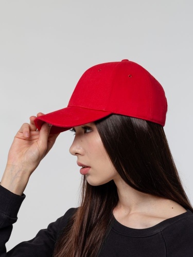 Бейсболка Hillside, красная фото 3