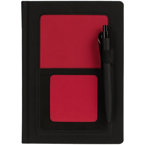 Ежедневник Mobile, недатированный, черно-красный фото 4
