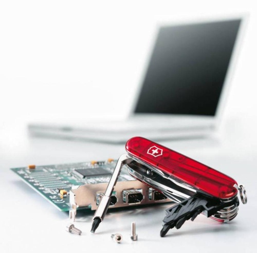 Офицерский нож CyberTool L, прозрачный красный фото 3 Офицерский нож CyberTool L, прозрачный красный фото 3