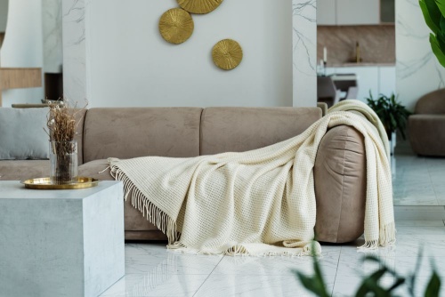 Плед Онега XL, бежевый фото 9 Плед Онега XL, бежевый фото 9