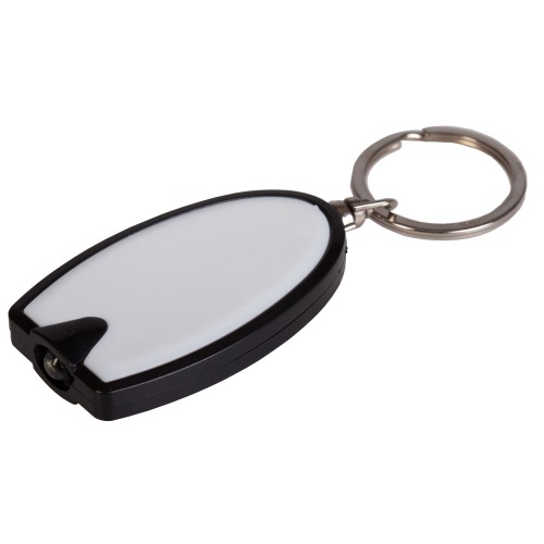 Брелок-фонарик Vivid, белый Брелок-фонарик Vivid, белый