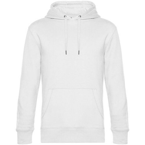 Толстовка с капюшоном унисекс King, белая Толстовка с капюшоном унисекс King, белая