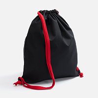 Рюкзак B3, черный с красными лямками