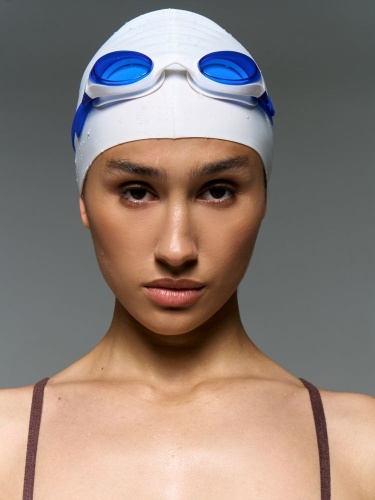 Шапочка для плавания Aquasana, белая фото 2 Шапочка для плавания Aquasana, белая фото 2