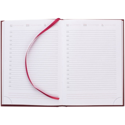 Ежедневник Lotus, недатированный, бордовый фото 7