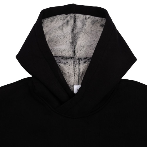 Худи Furry Oversize, черное фото 4 Худи Furry Oversize, черное фото 4