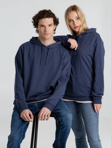 Толстовка с капюшоном унисекс Hoodie, синий меланж фото 17 Толстовка с капюшоном унисекс Hoodie, синий меланж фото 17