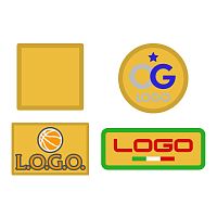 Шеврон из габардина Gabo S, желтый