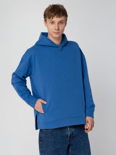 Худи оверсайз унисекс Tolla, синее (джинс) фото 13 Худи оверсайз унисекс Tolla, синее (джинс) фото 13