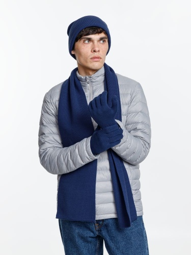Шарф Urban Flow, темно-синий меланж фото 4