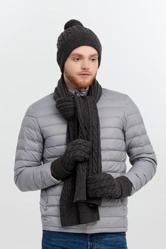 Шарф Heat Trick, серый меланж фото 7