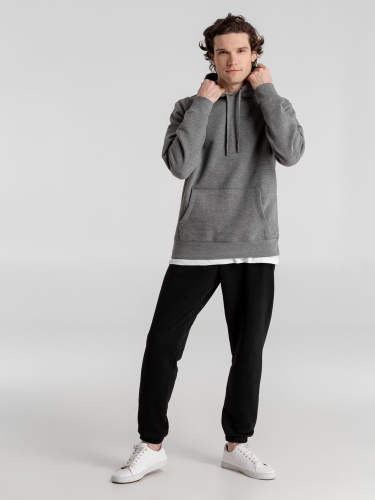 Толстовка с капюшоном унисекс King, темно-серый меланж фото 9 Толстовка с капюшоном унисекс King, темно-серый меланж фото 9