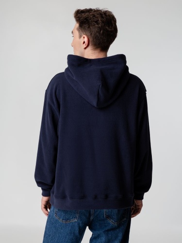 Худи флисовое унисекс Manakin, темно-синее фото 7 Худи флисовое унисекс Manakin, темно-синее фото 7