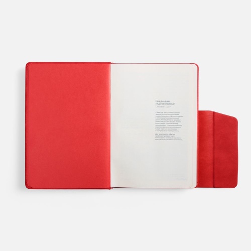 Ежедневник Leadmark, недатированный, красный фото 3 Ежедневник Leadmark, недатированный, красный фото 3